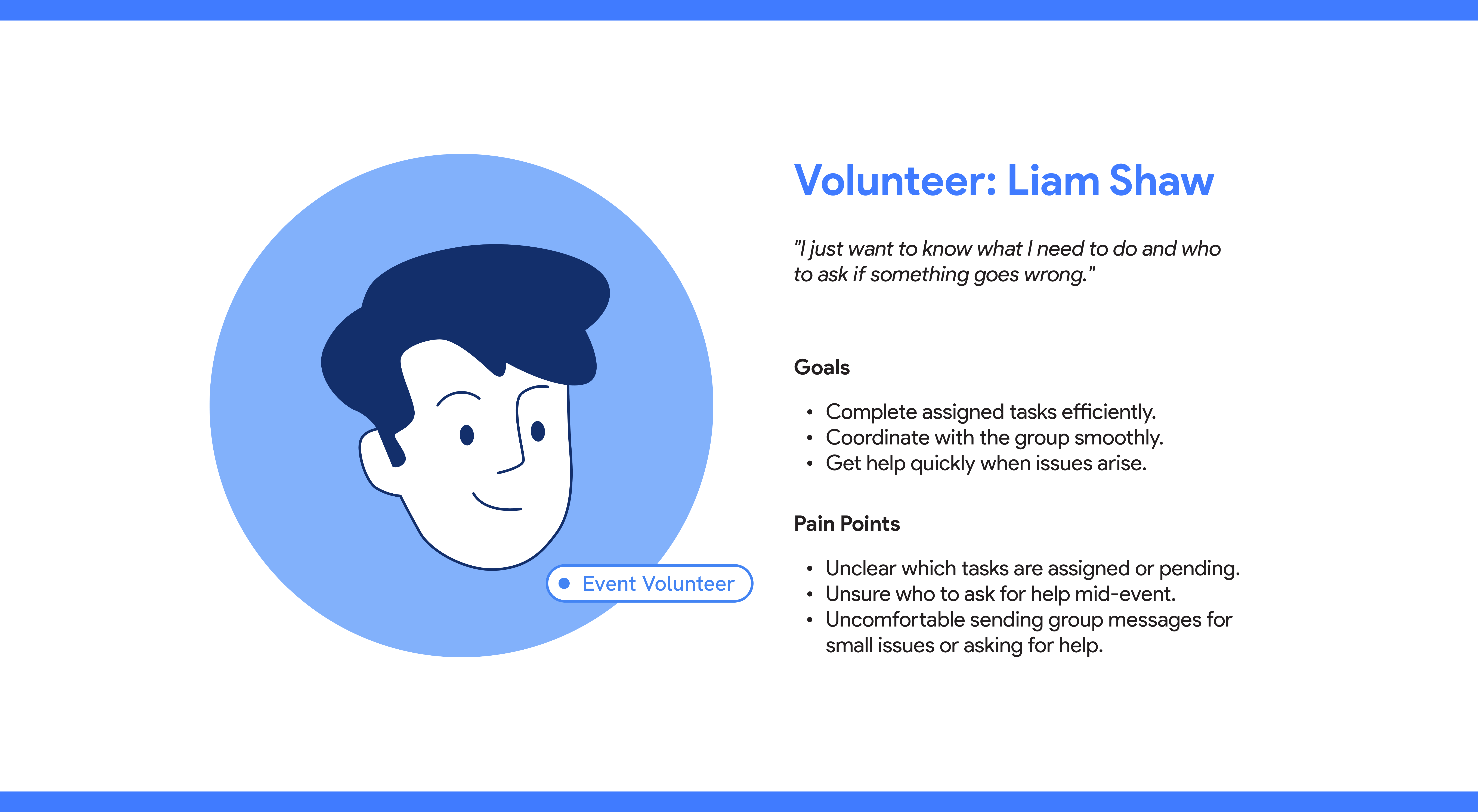 Volunteer Persona — Liam Shaw