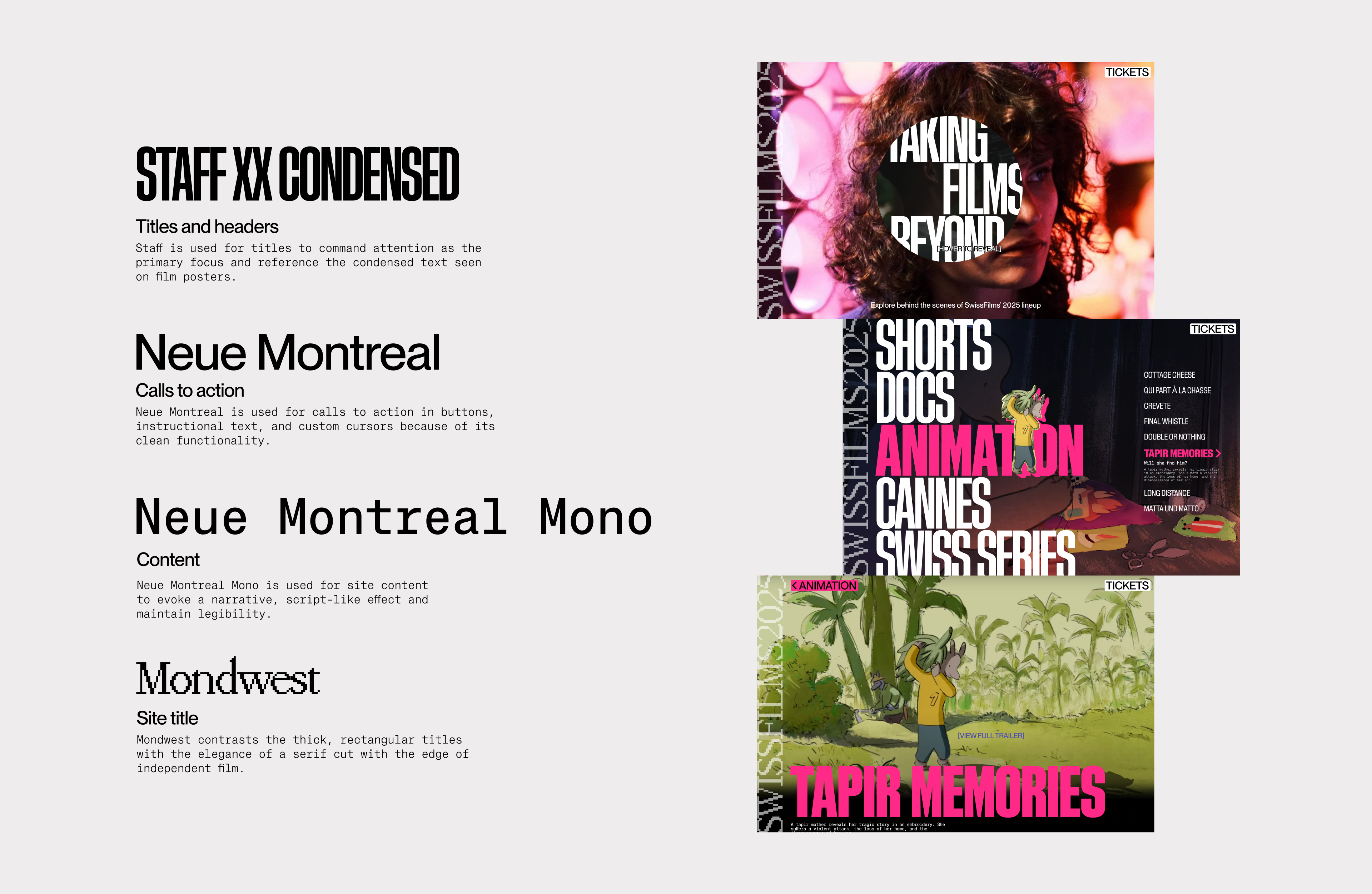 Navigation Through Typography